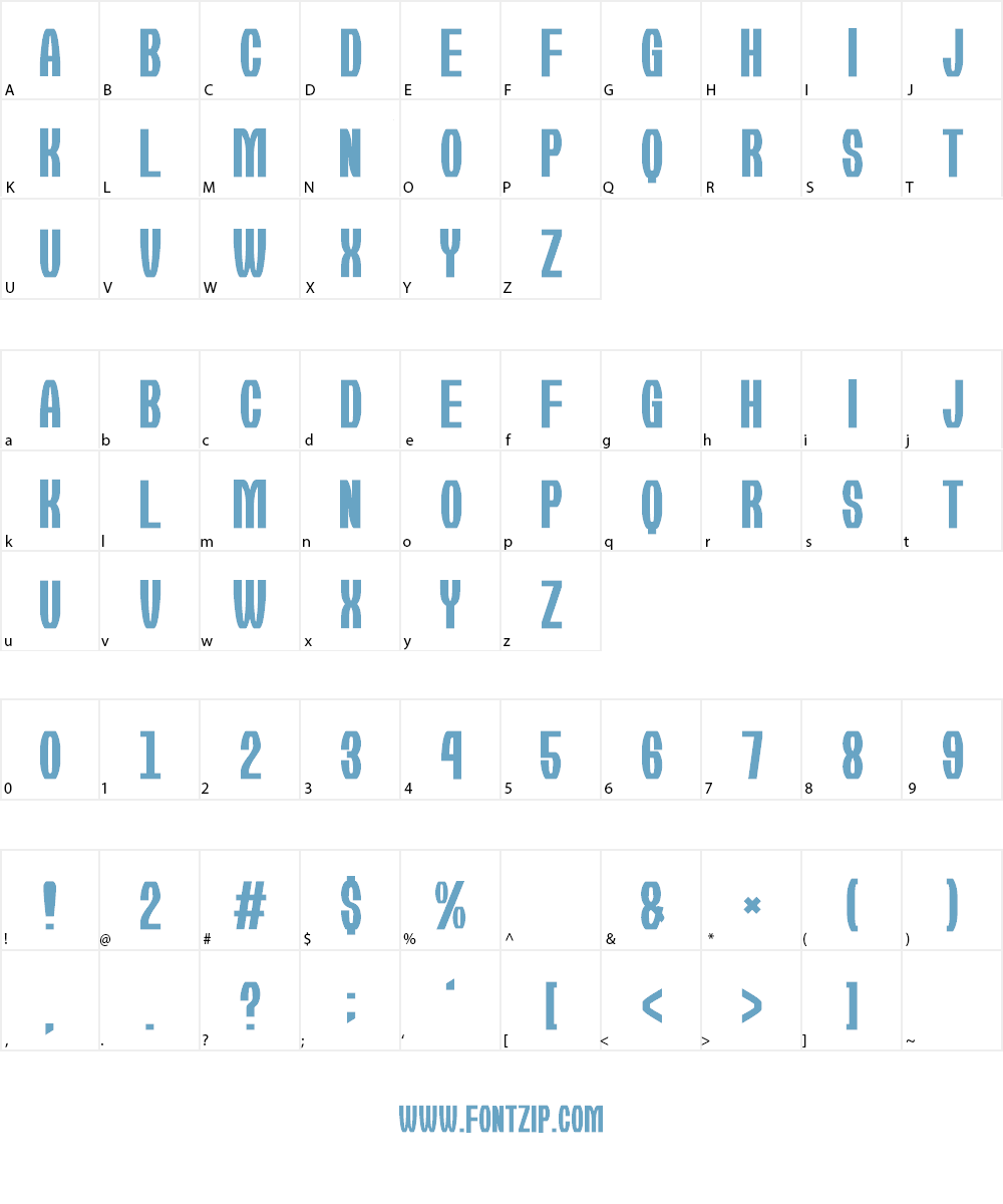 Kirie-Fu Font Character