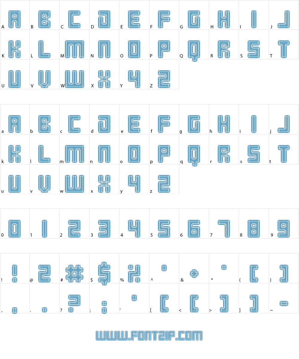 Zirconia Font Character