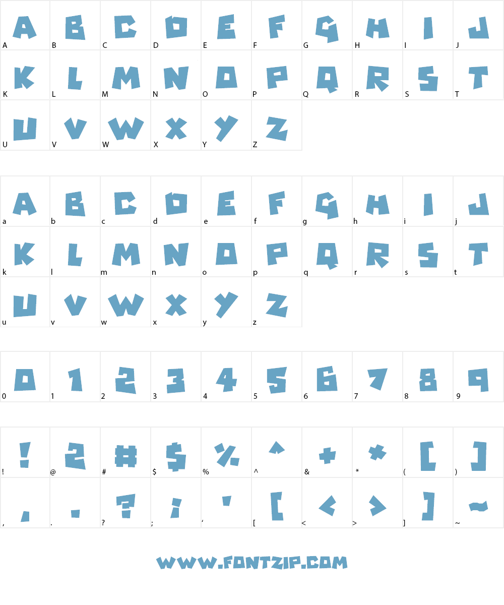 Monsterz Font Character