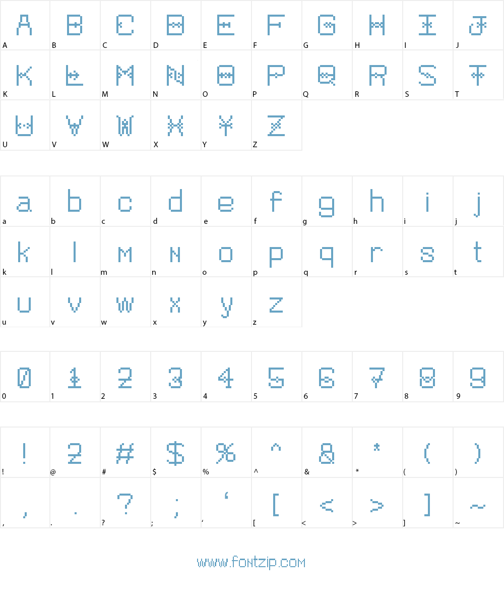 Pixelbroidery Font Character