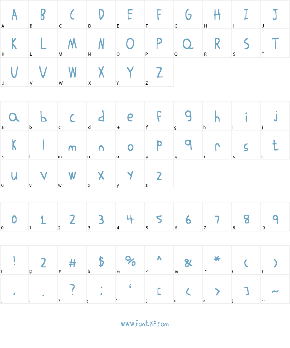 Blockheads Font Character