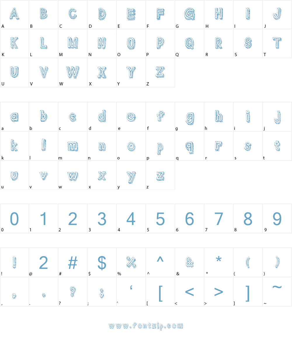 Outlyne Font Character