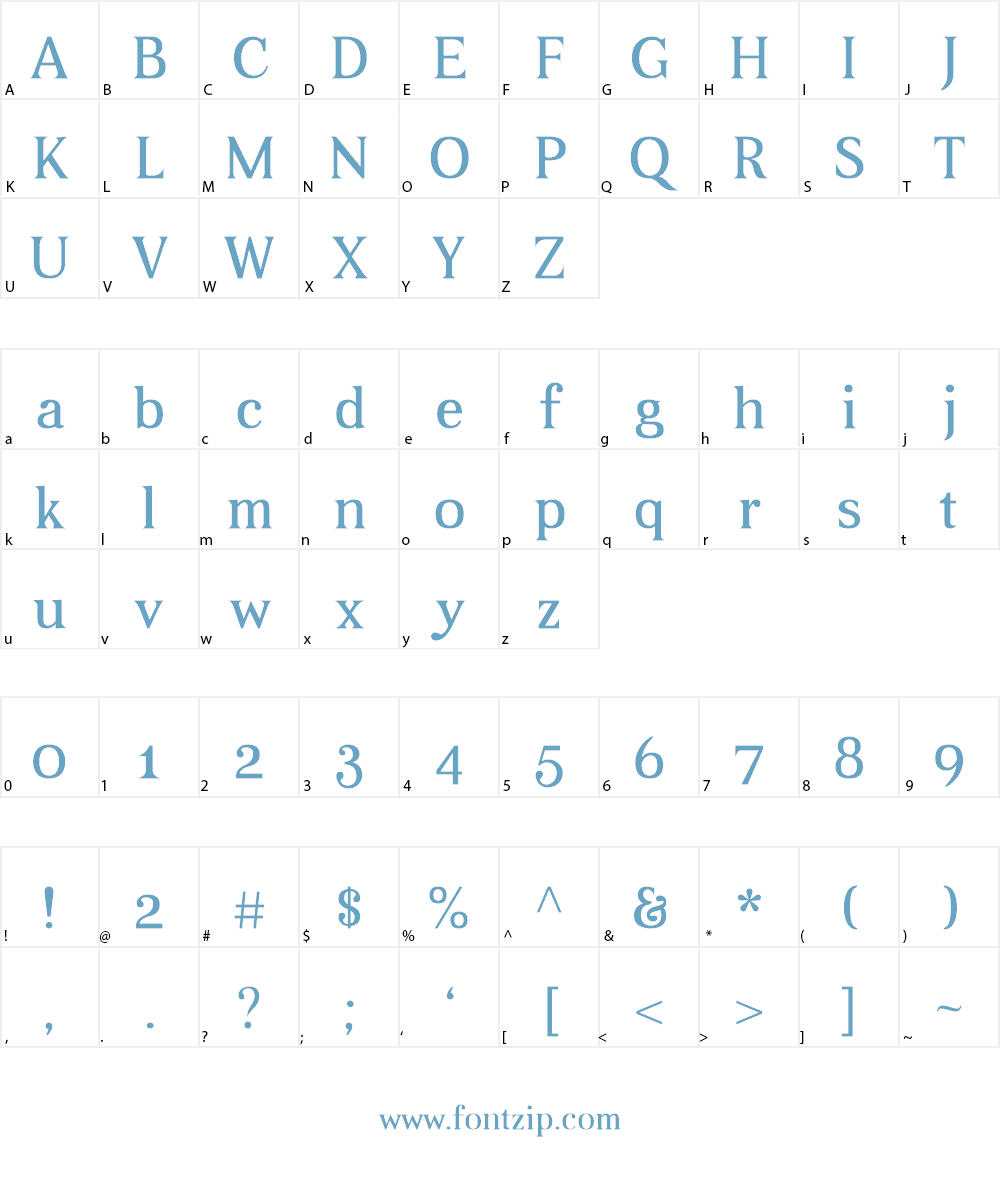 Beau Font Character