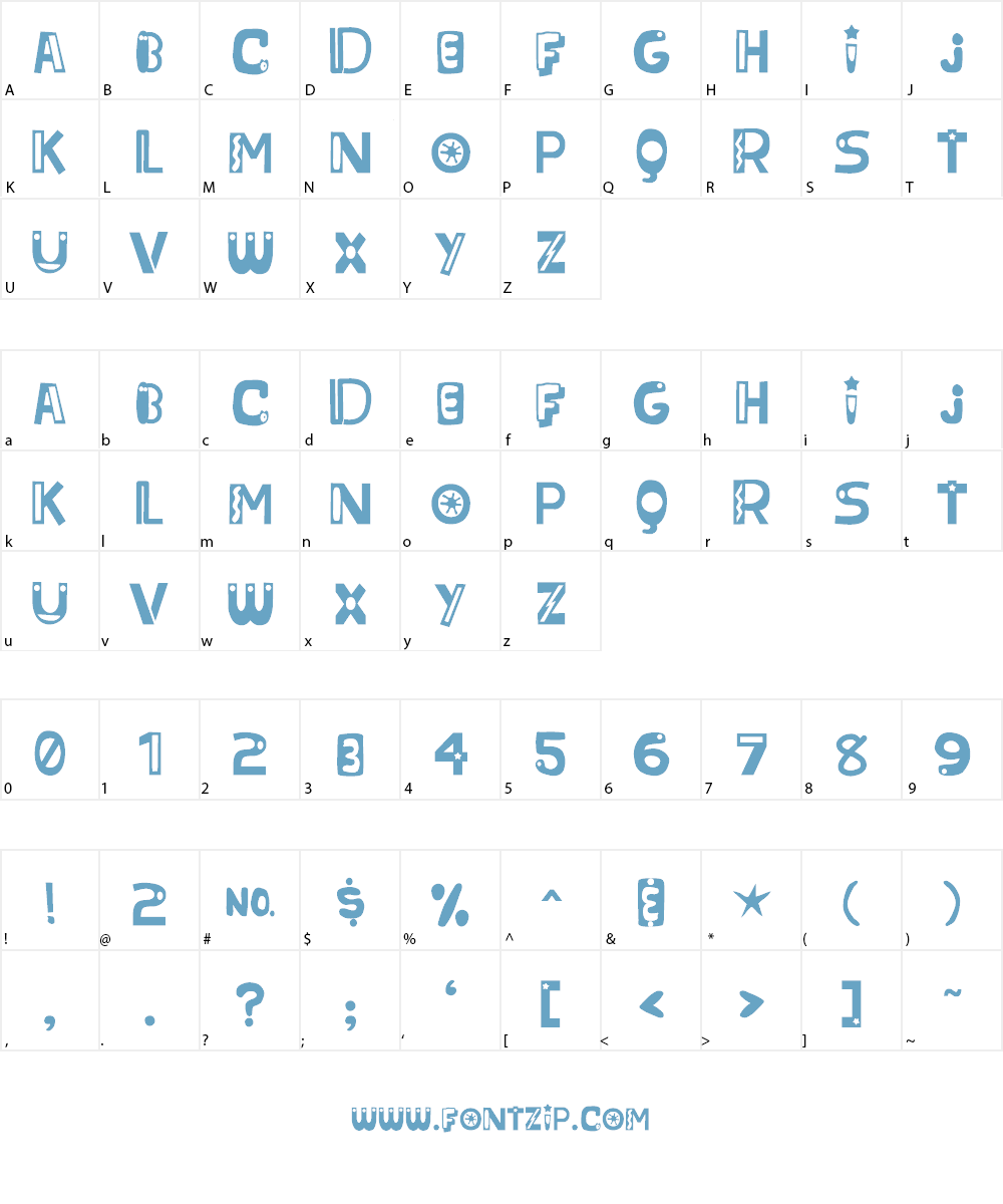 Cruel Sunflower Font Character