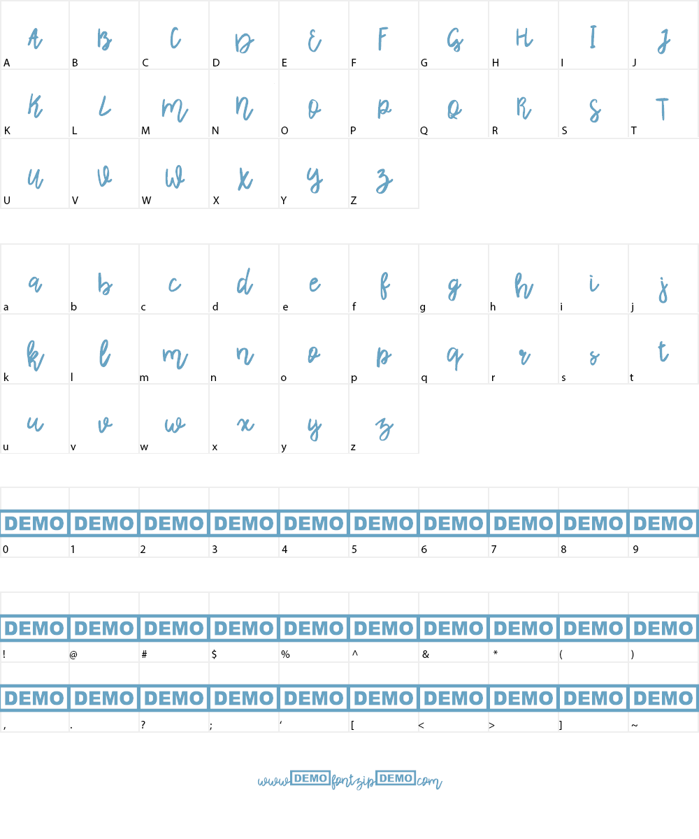 Rhiner Font Character