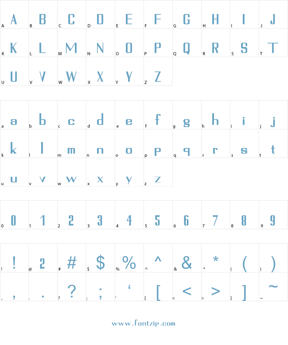 Sundarbans Font Character