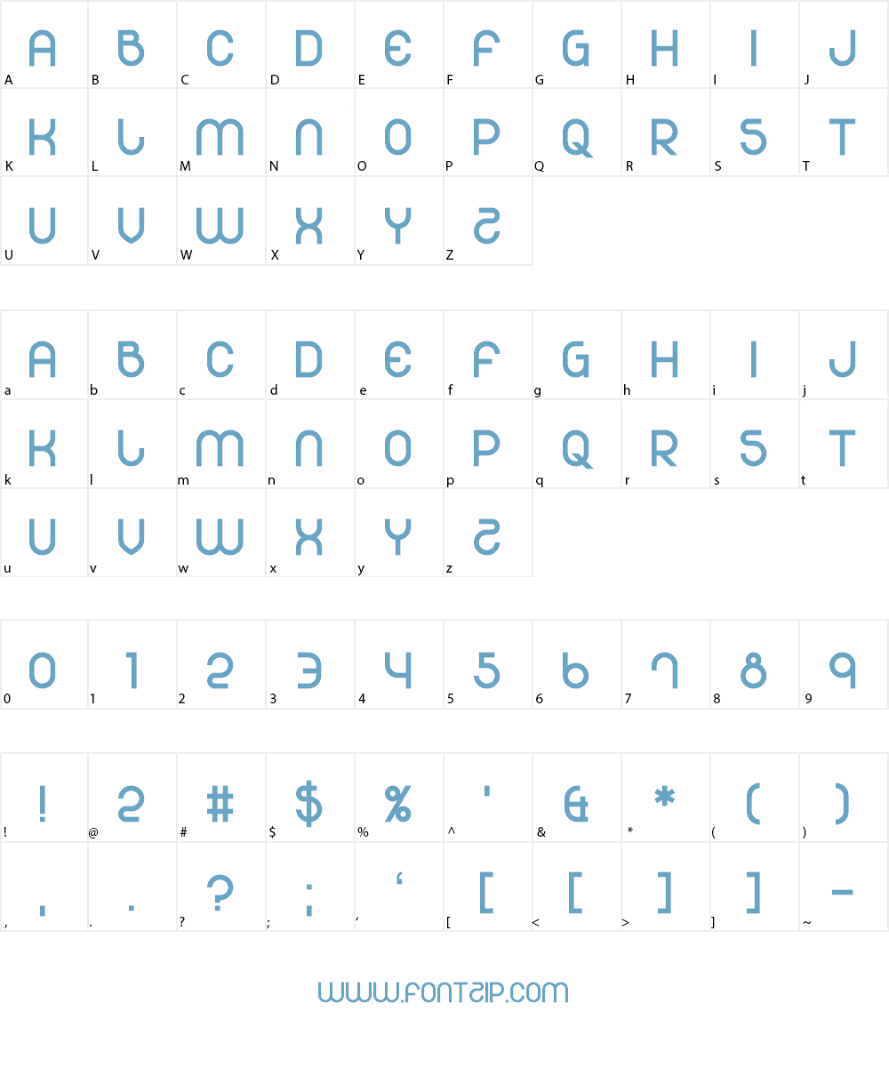 501 Font Character