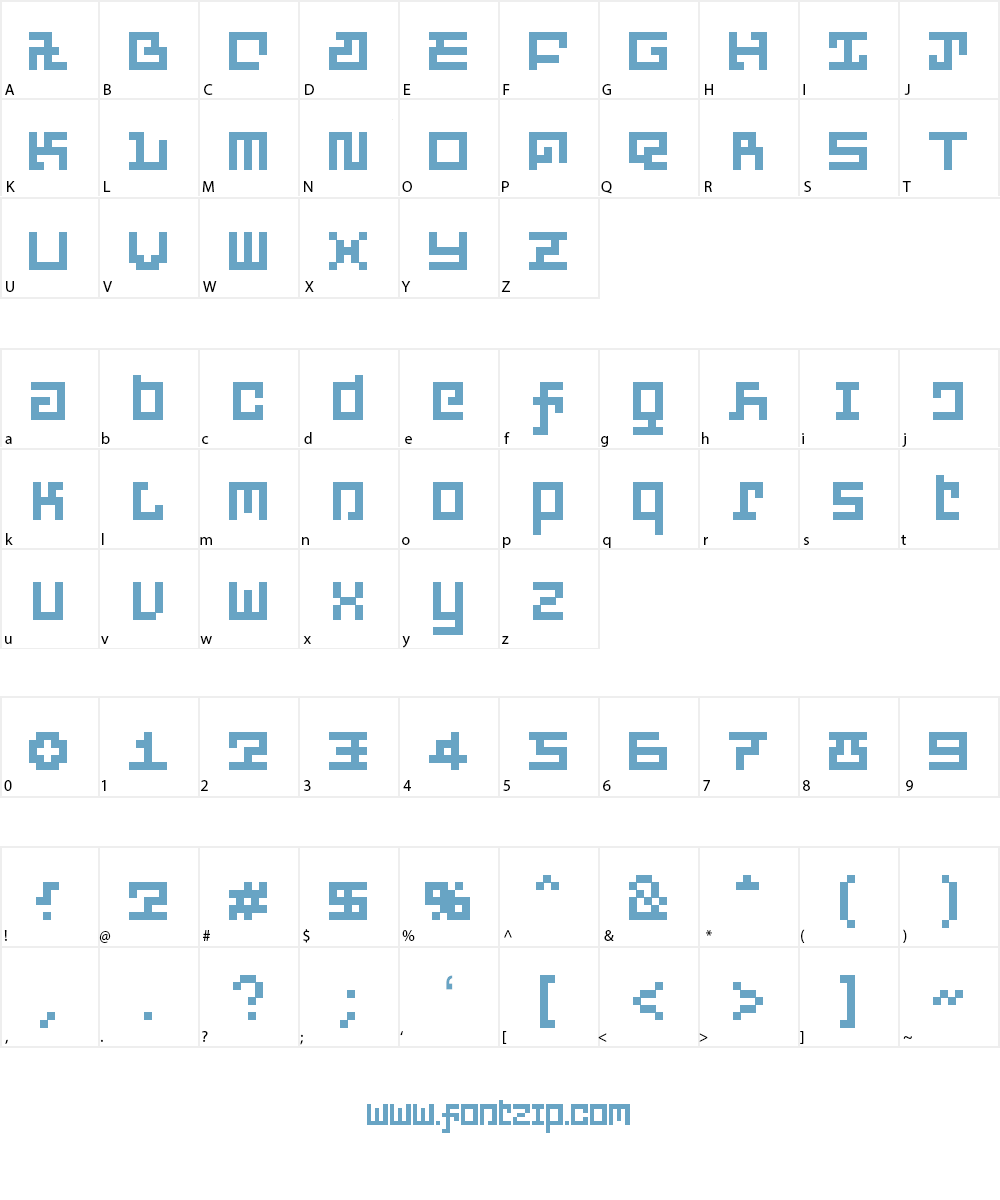 PXFXDisco Font Character