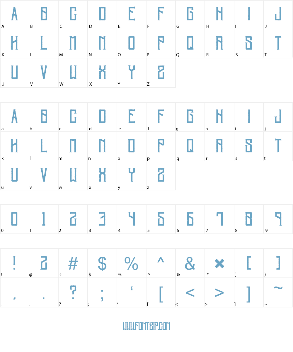 Villagers Font Character