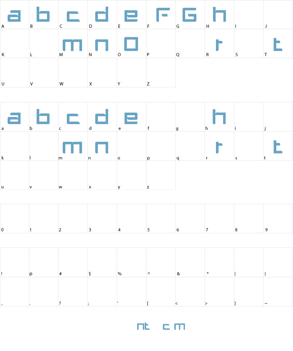 Gortham Font Character
