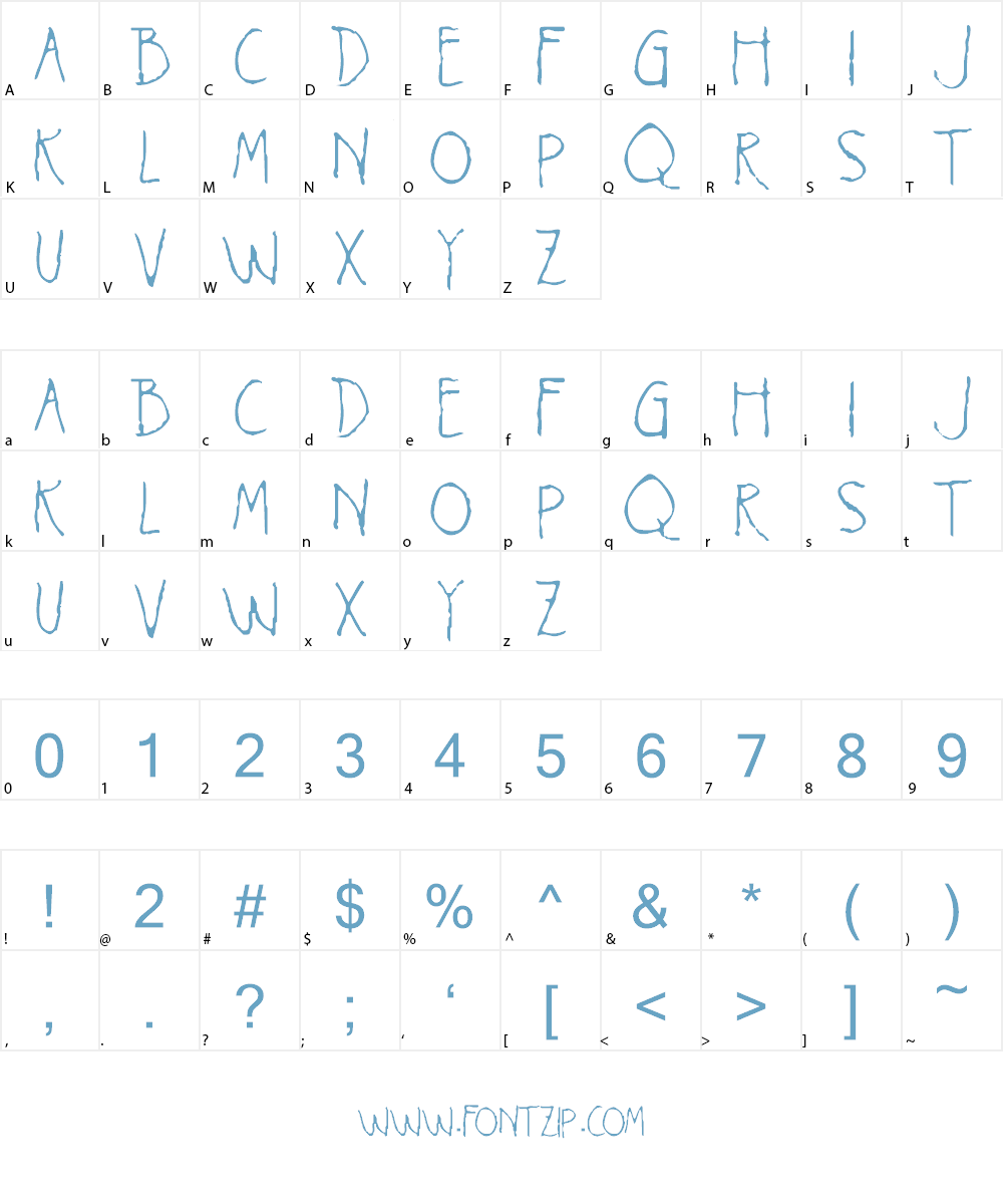 Voices in my Head Font Character
