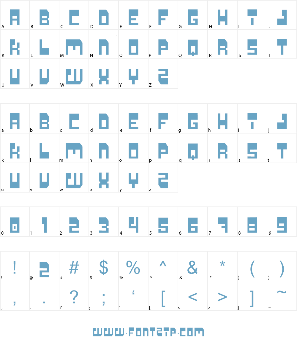 Galaxia Font Character