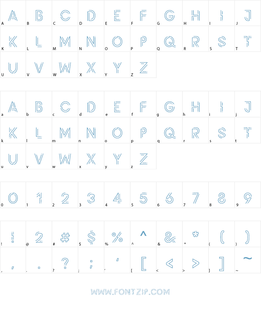 Potra Light Font Character