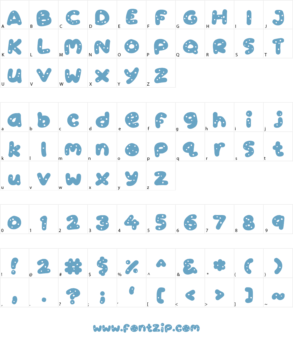 Cookies Font Character