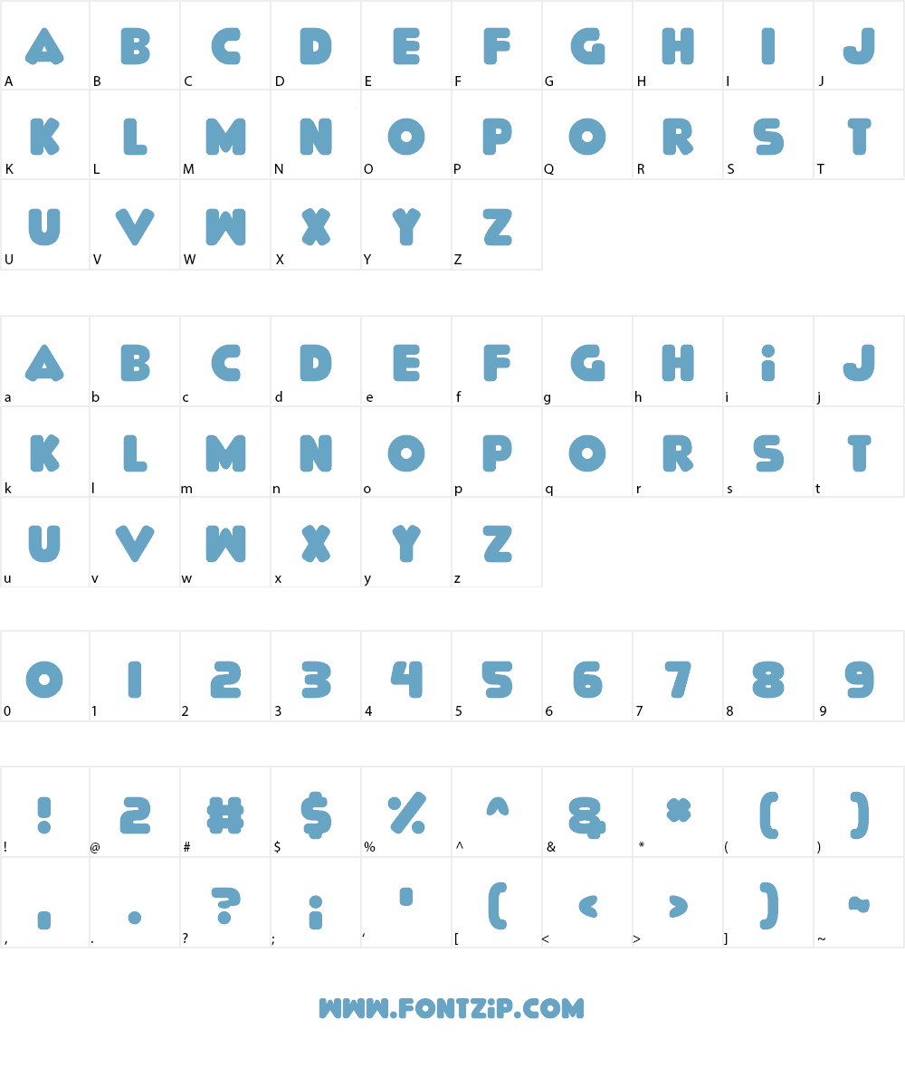 Delicious Font Character