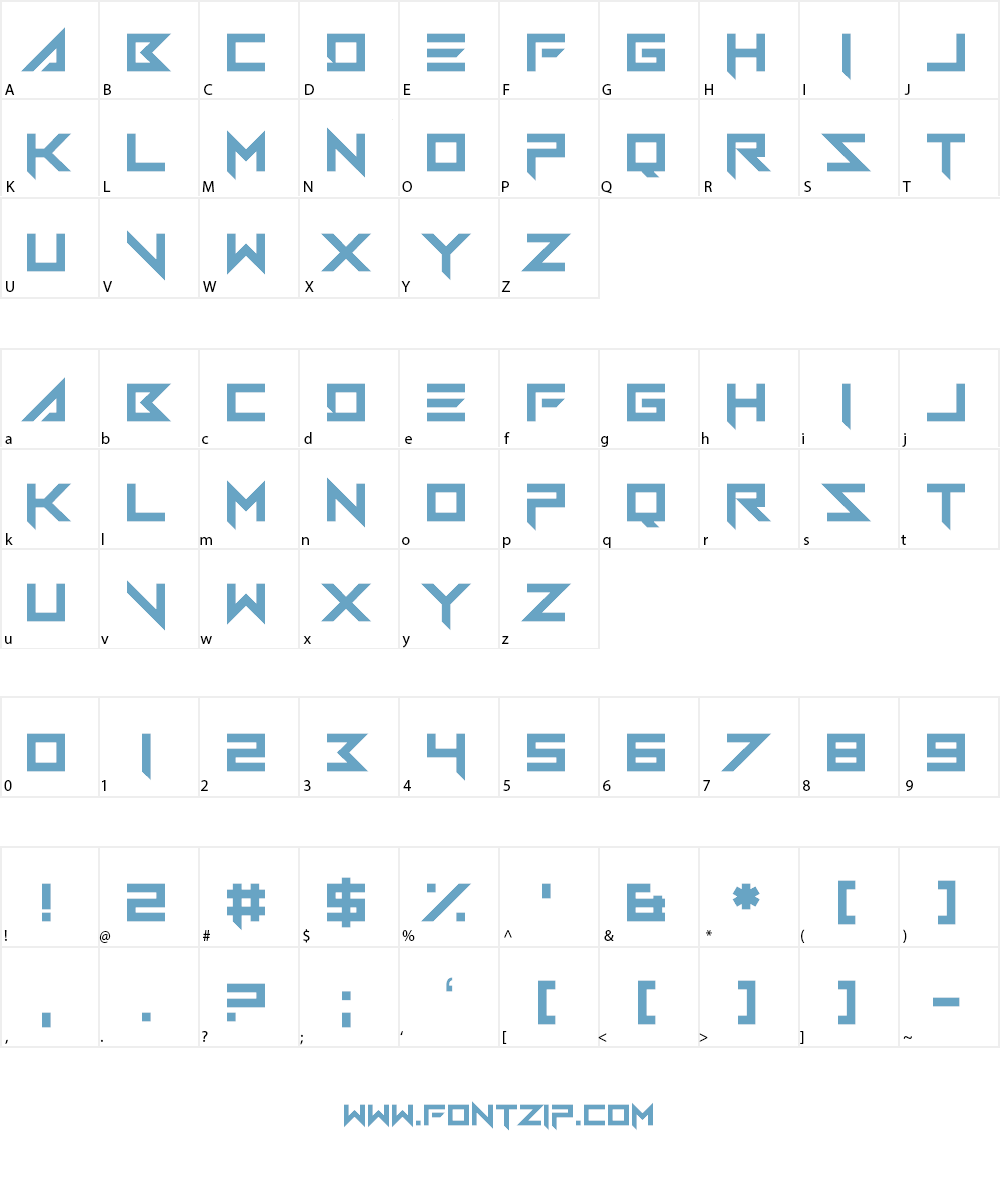 Sparkles Font Character