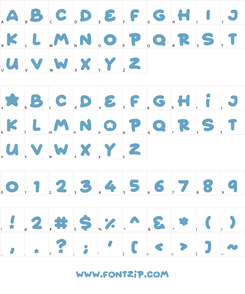 Starborn Font Character