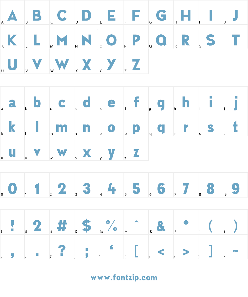 NEWSFLASH Font Character