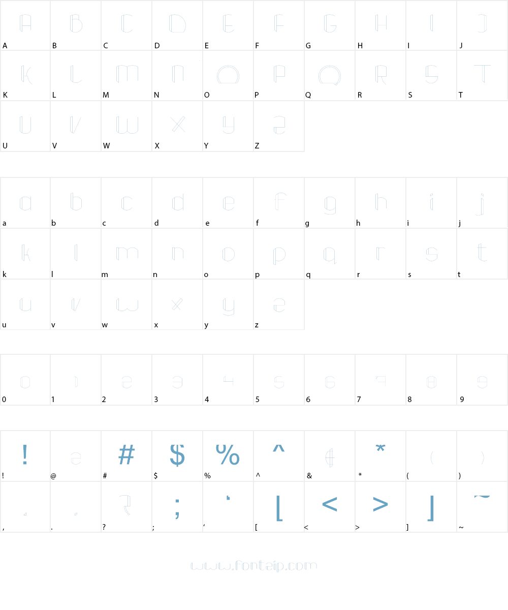 TaoMbao Font Character