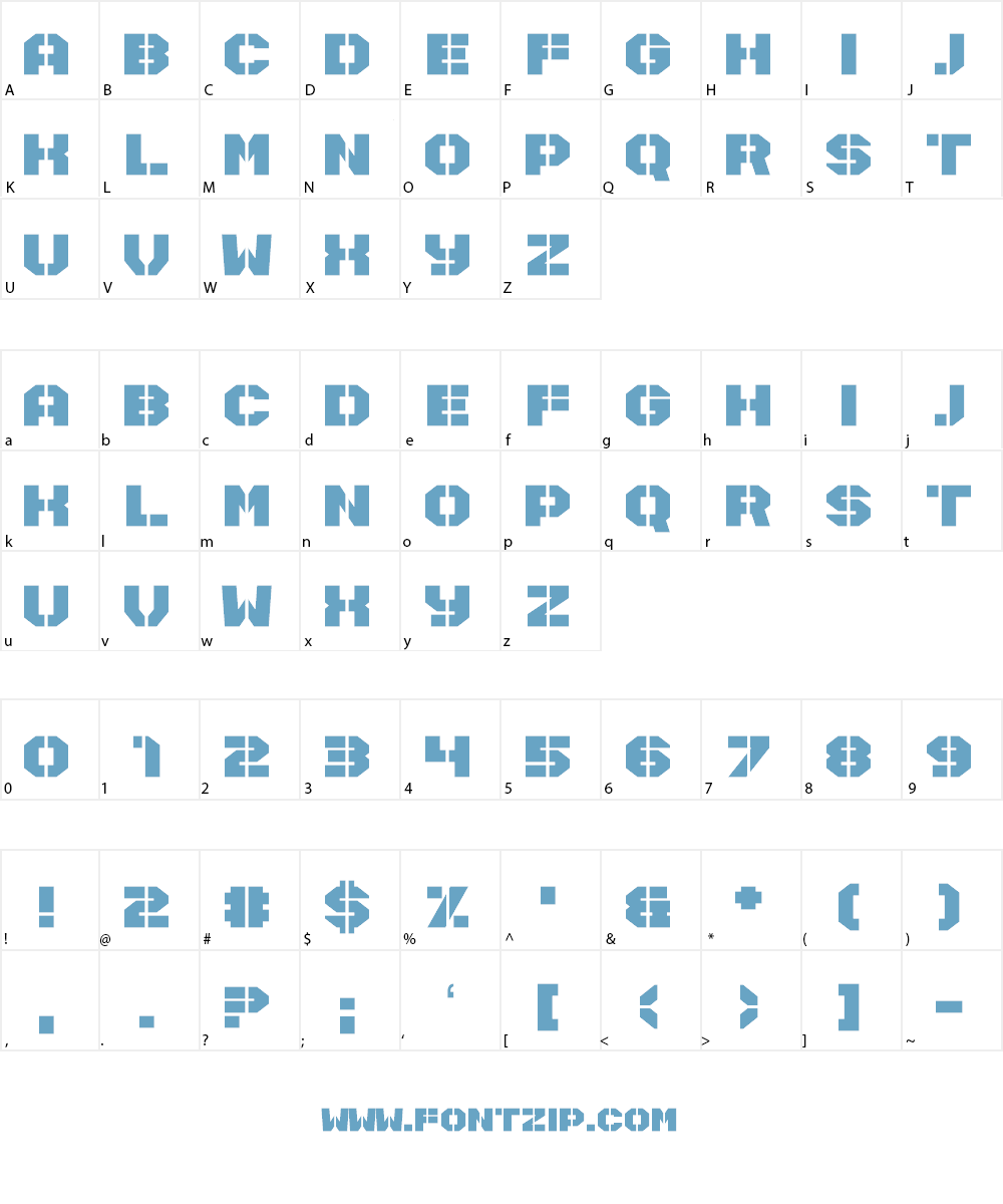 Disarmer Font Character
