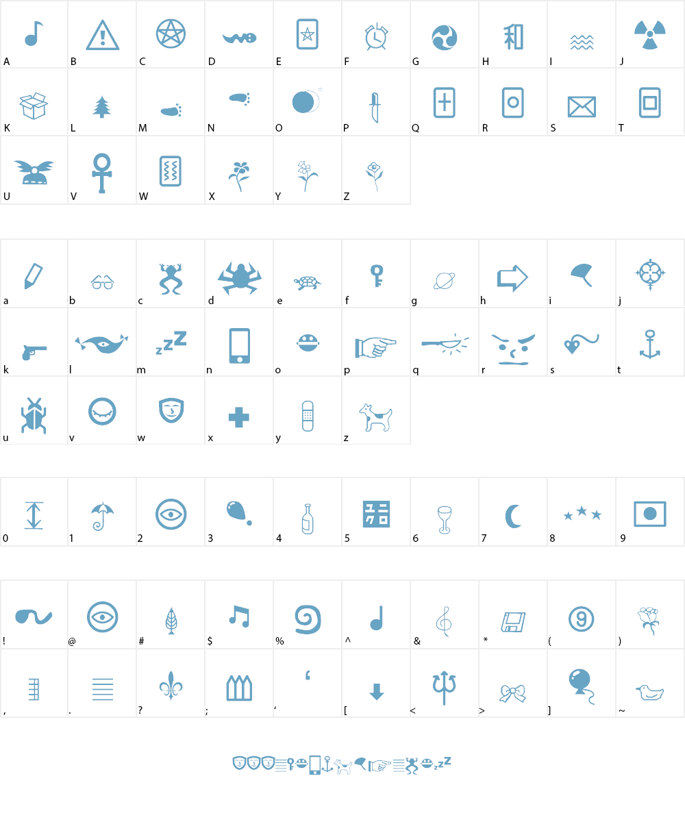 Youkairo Font Character