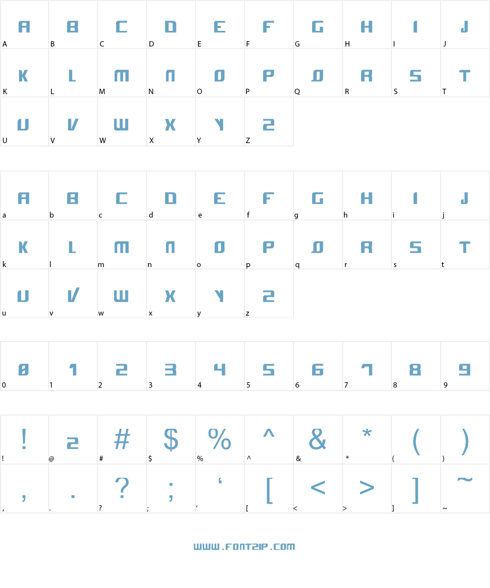 Evolved Font Character