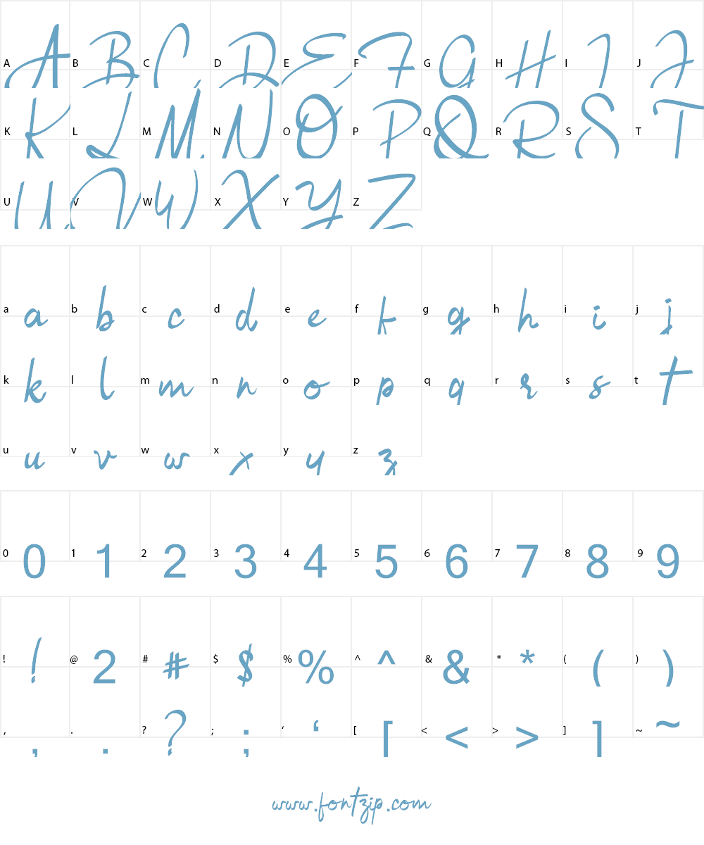 Bulgatti Font Character