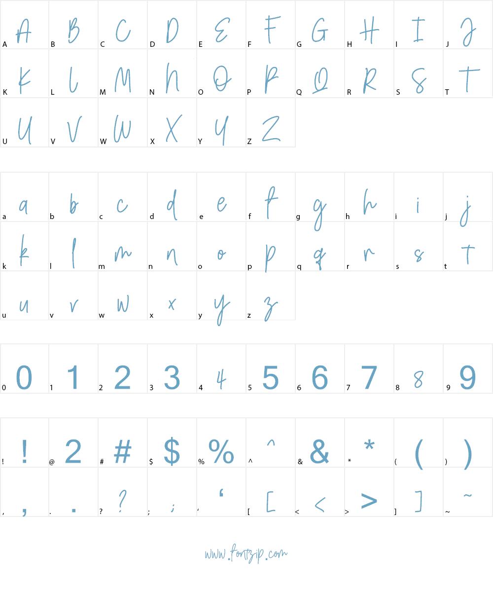 Amarilis Script Font Font Character