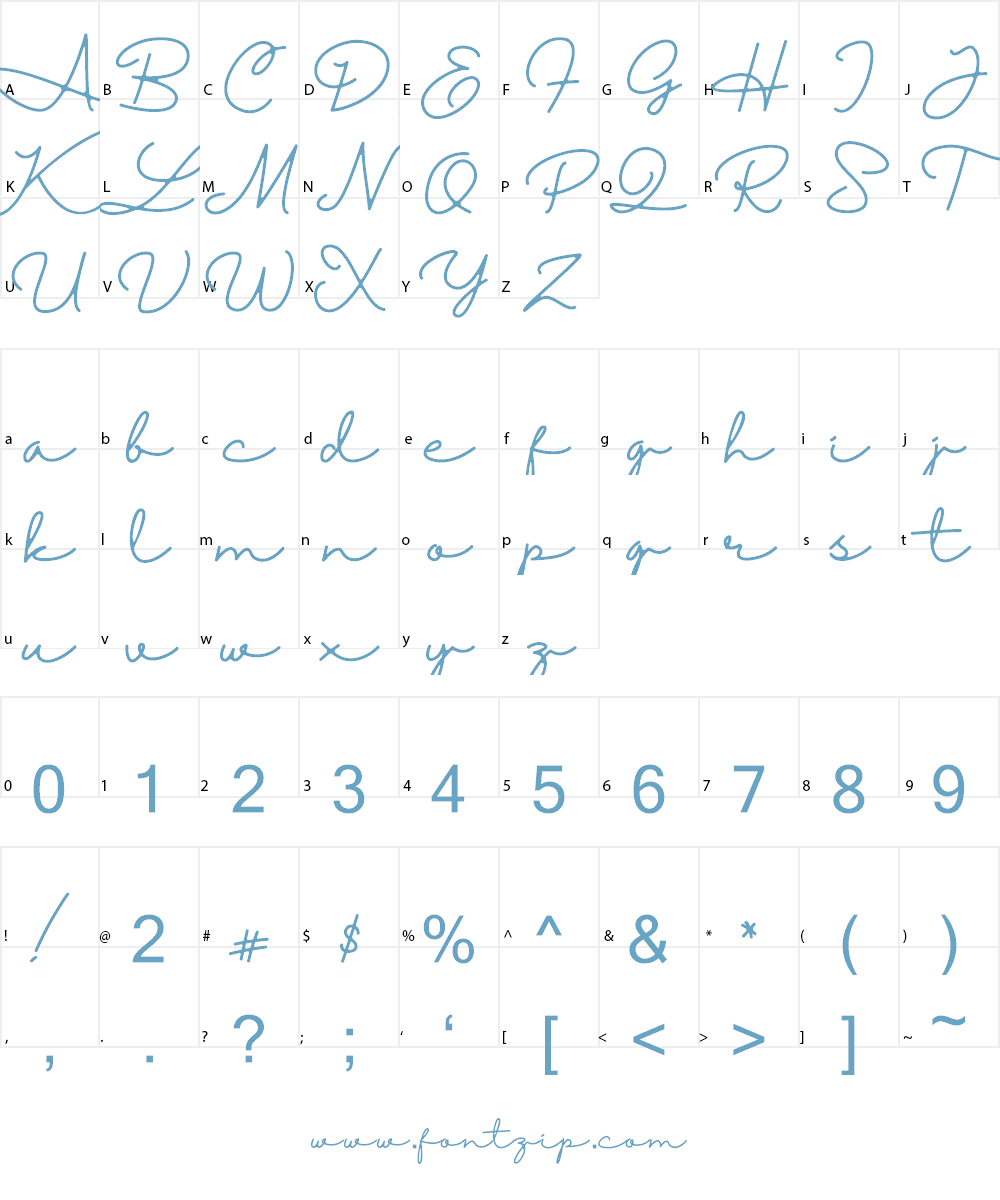 Halimun Font Character
