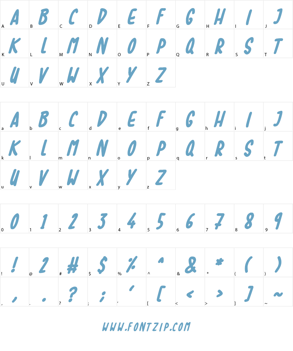 Lovebuzz Font Character