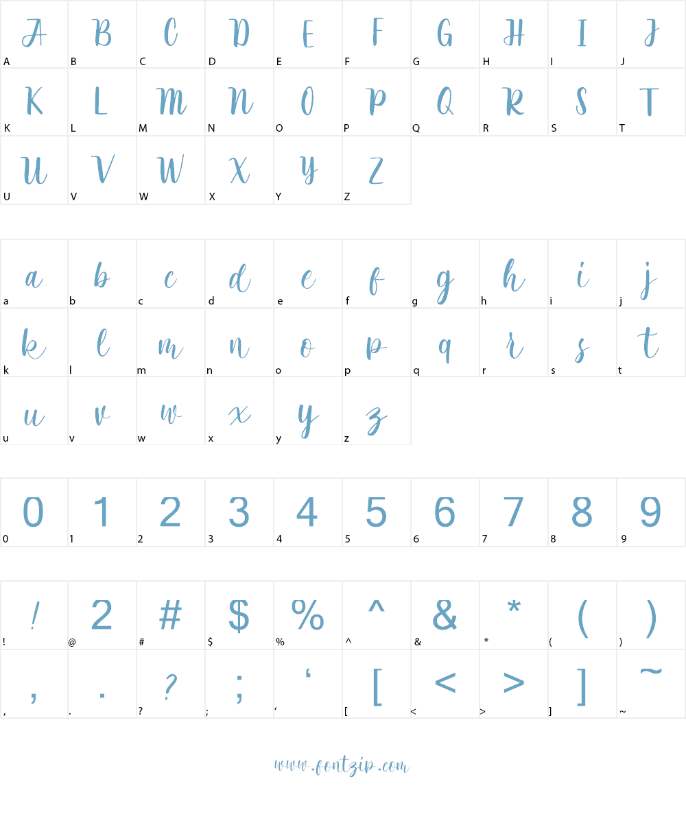 Rathyland Font Character