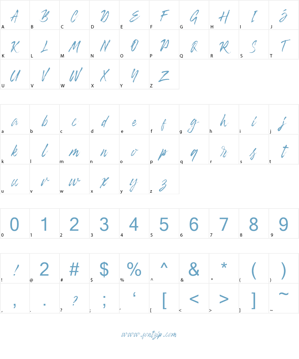 Banshee Font Character