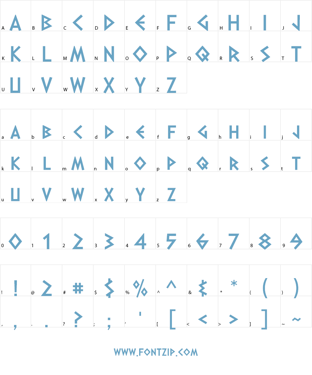 Dalek Pinpoint Font Character