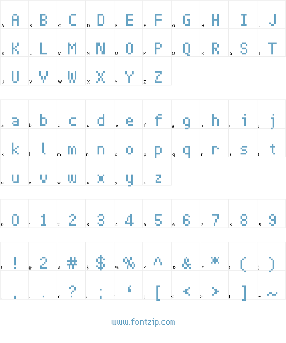 Pixapp Inter Font Character
