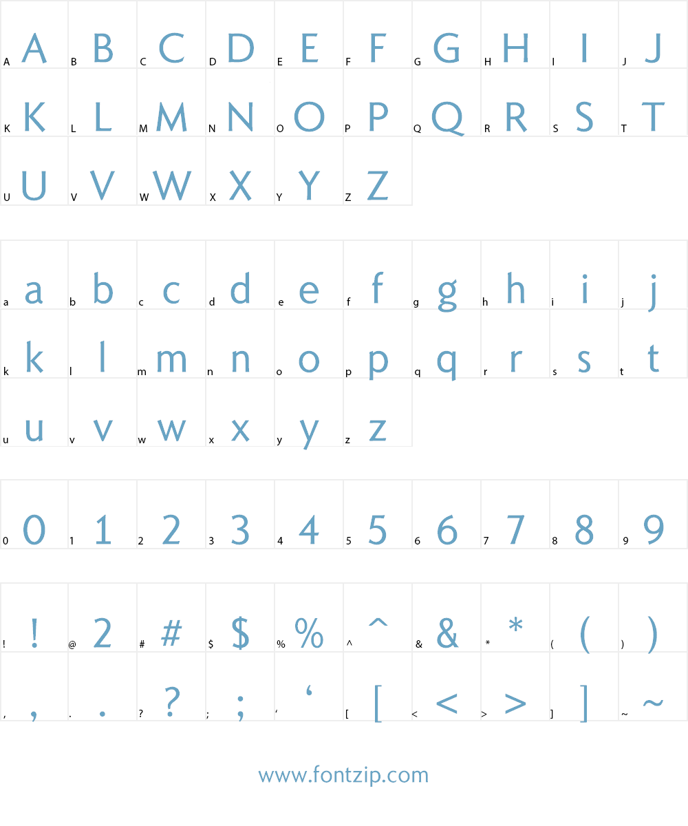 Romanica Font Character