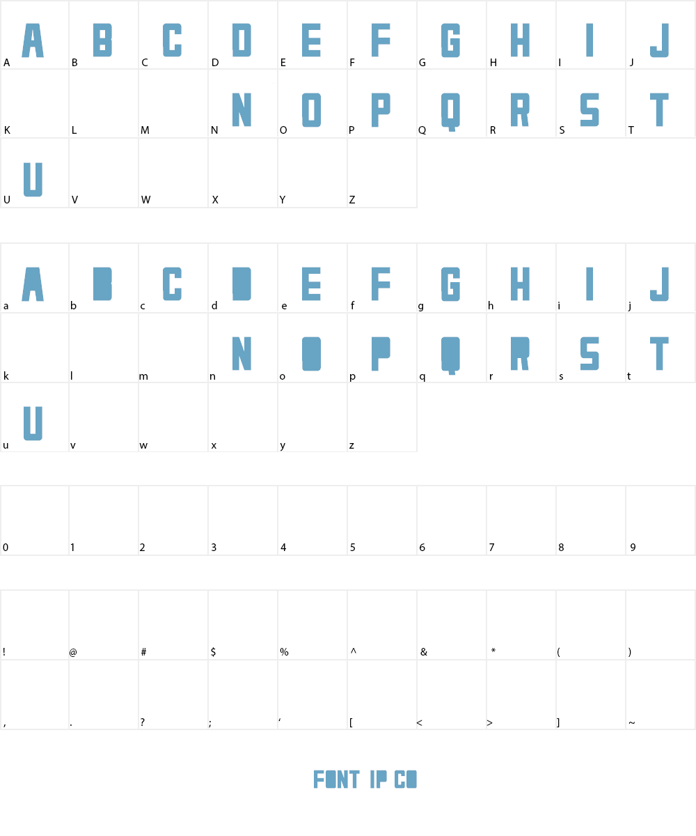 Fenix Font Character