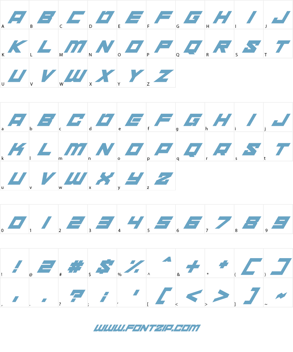 xenosphere Font Character