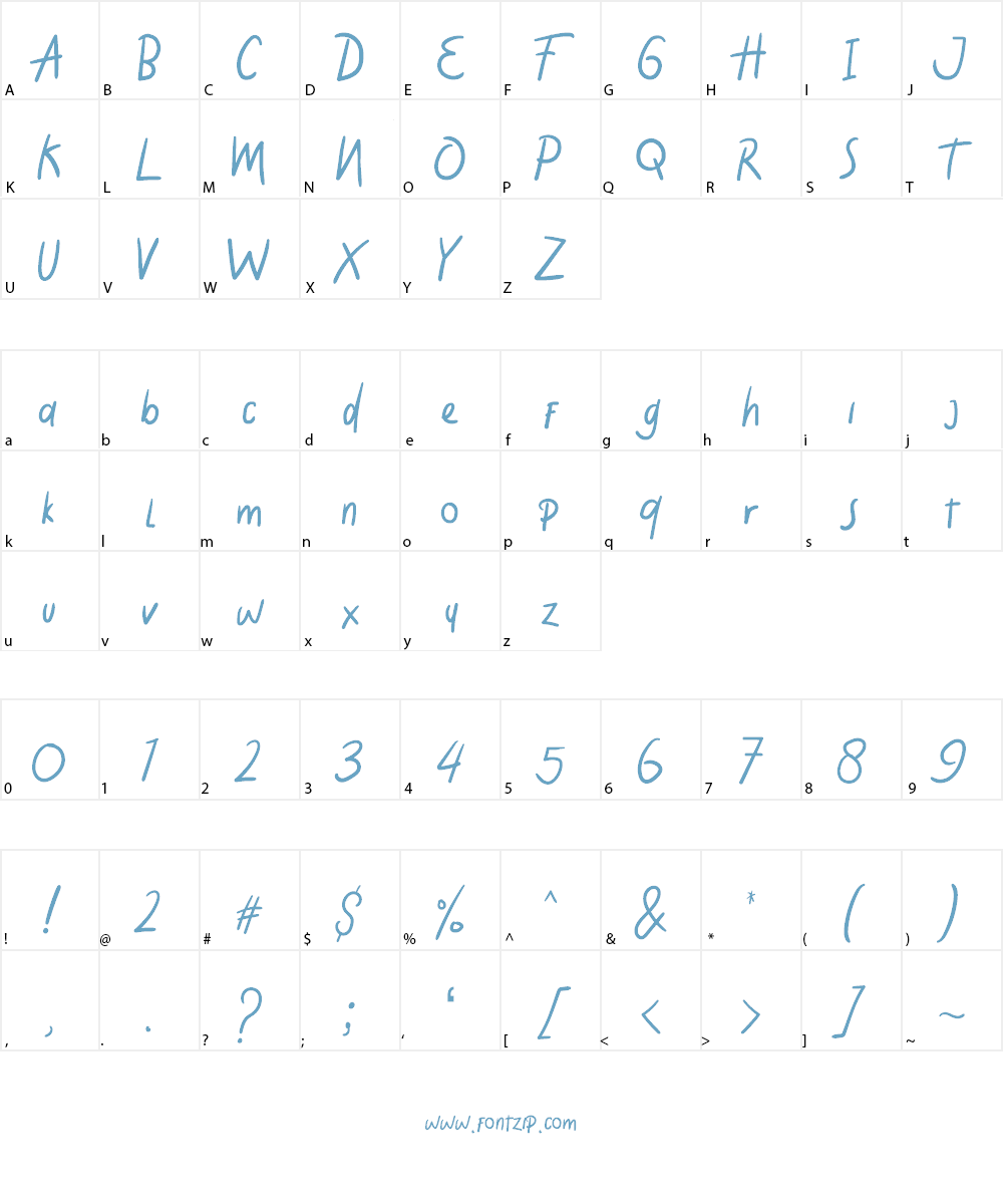 Holiday Font Character