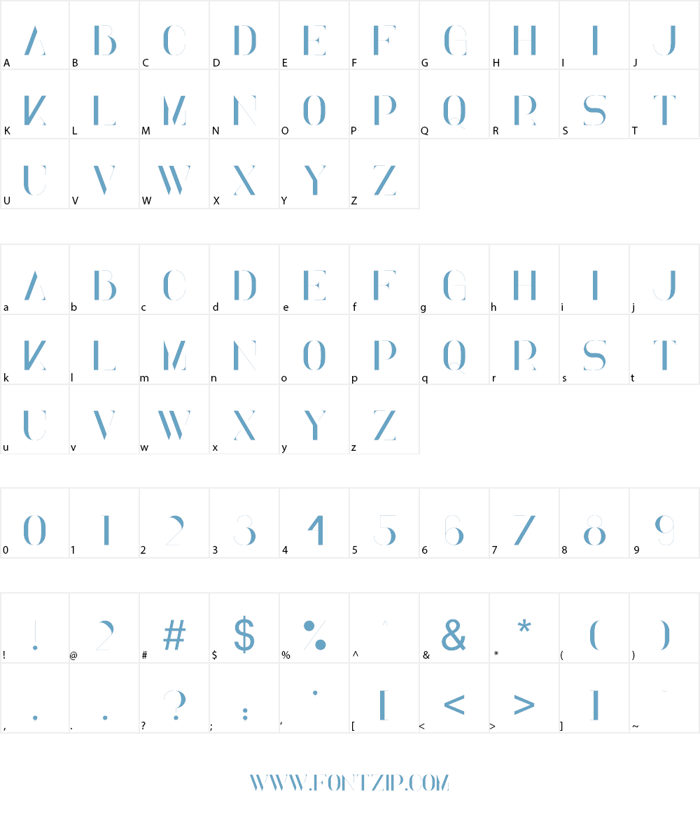Elena Light Font Character