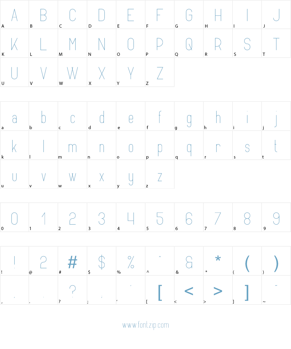 Opinio Font Character
