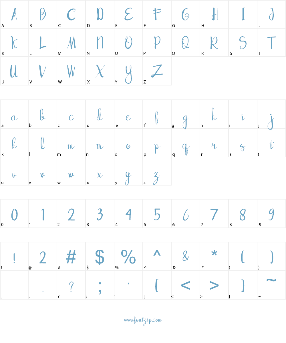 good vibe Font Character