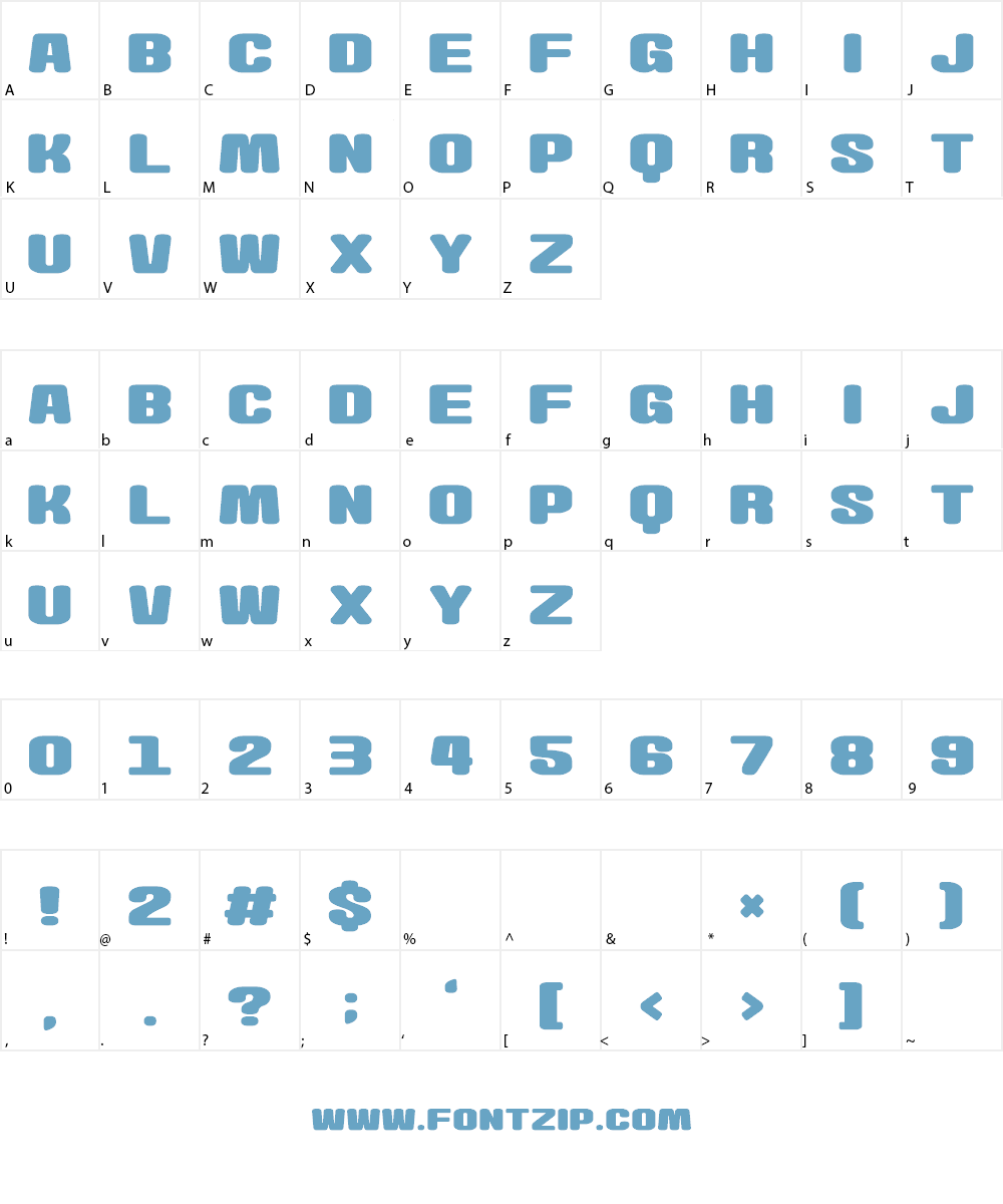 Wasabi-Gum Font Character