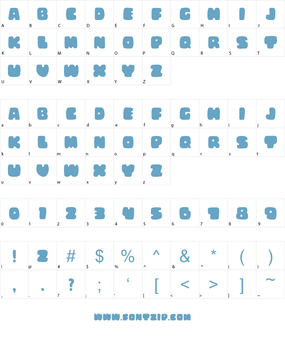 Big Ugly Font Character