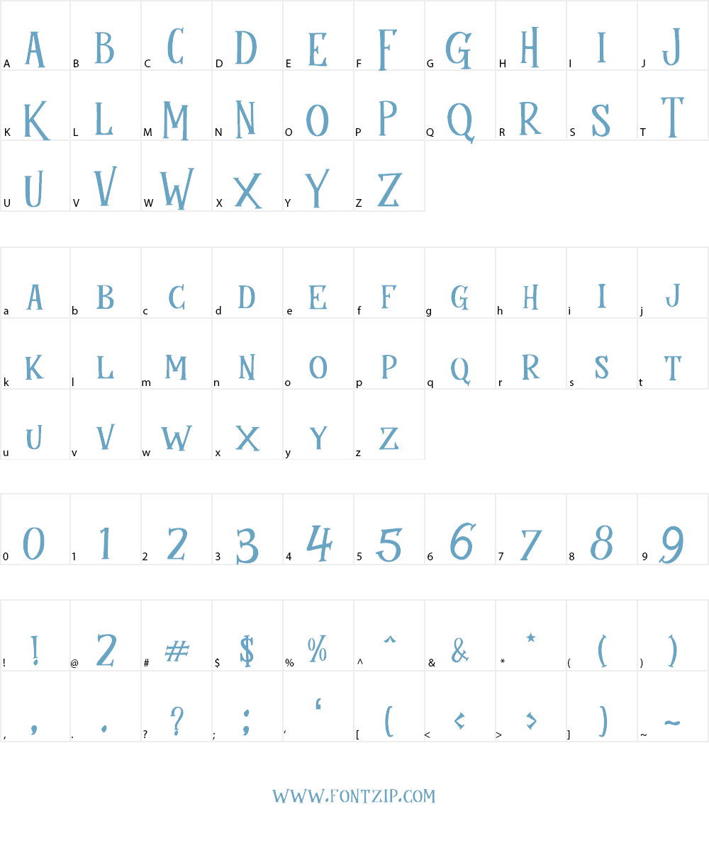 Mukadua Font Character