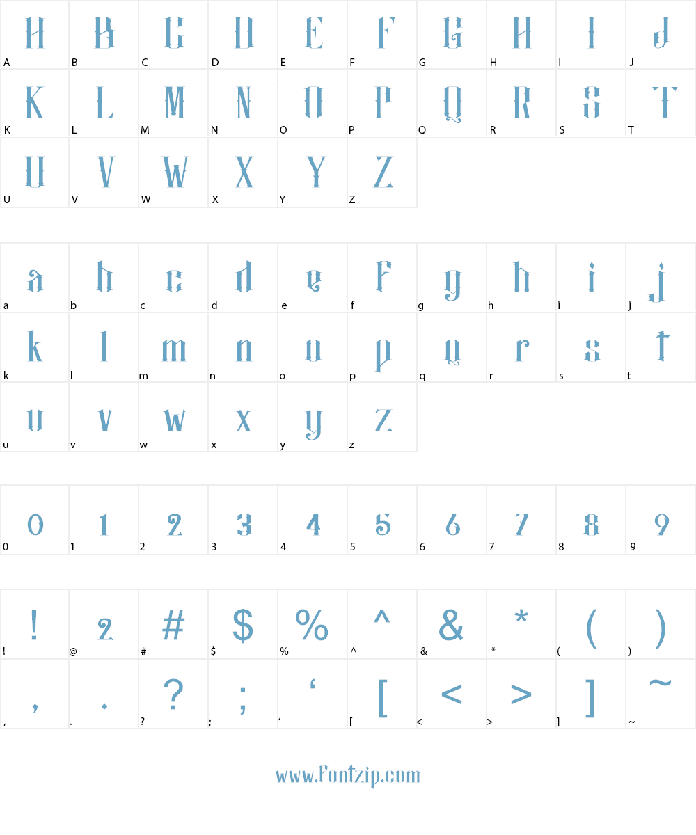 Justify Font Character