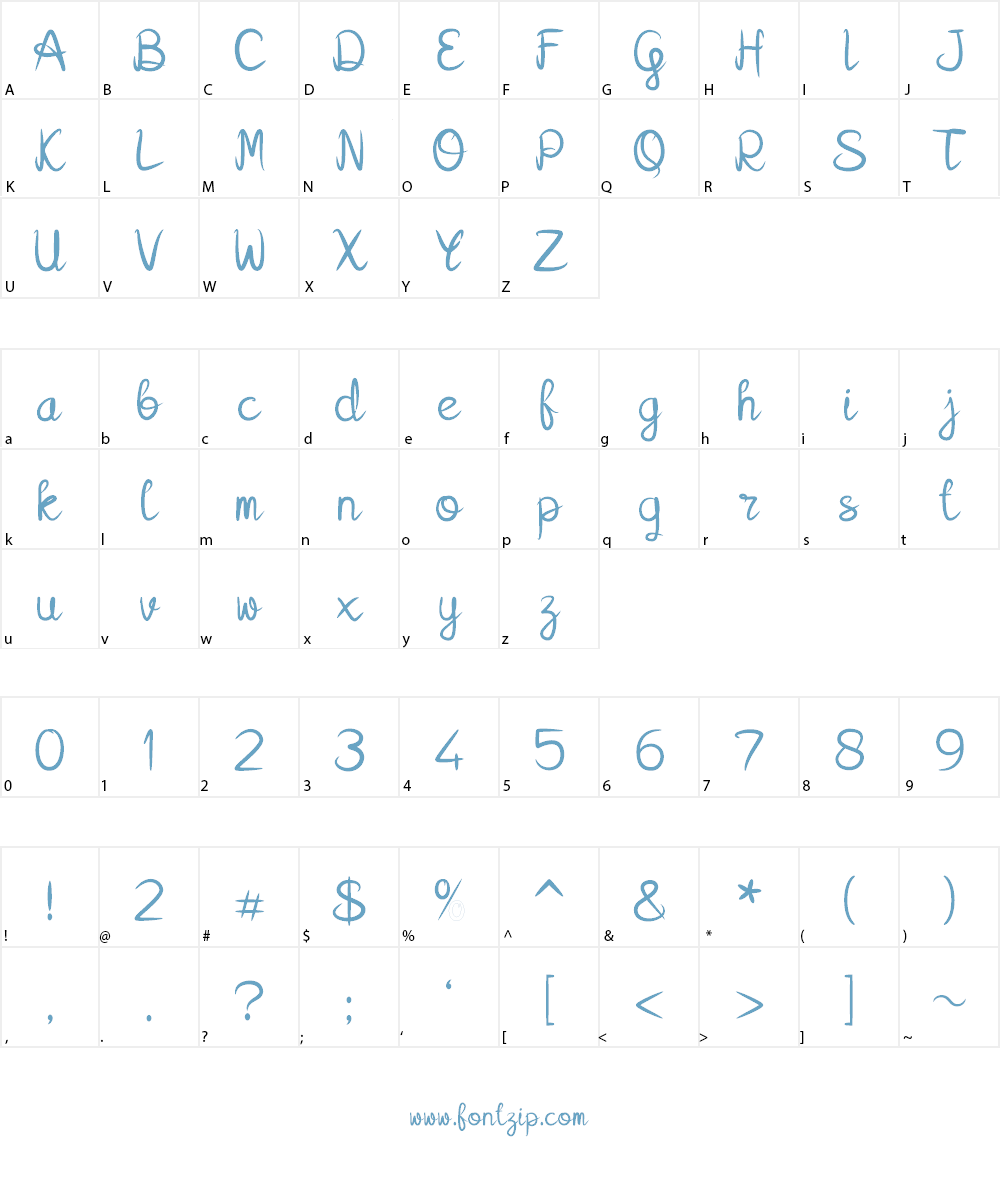 Kalamian Font Character