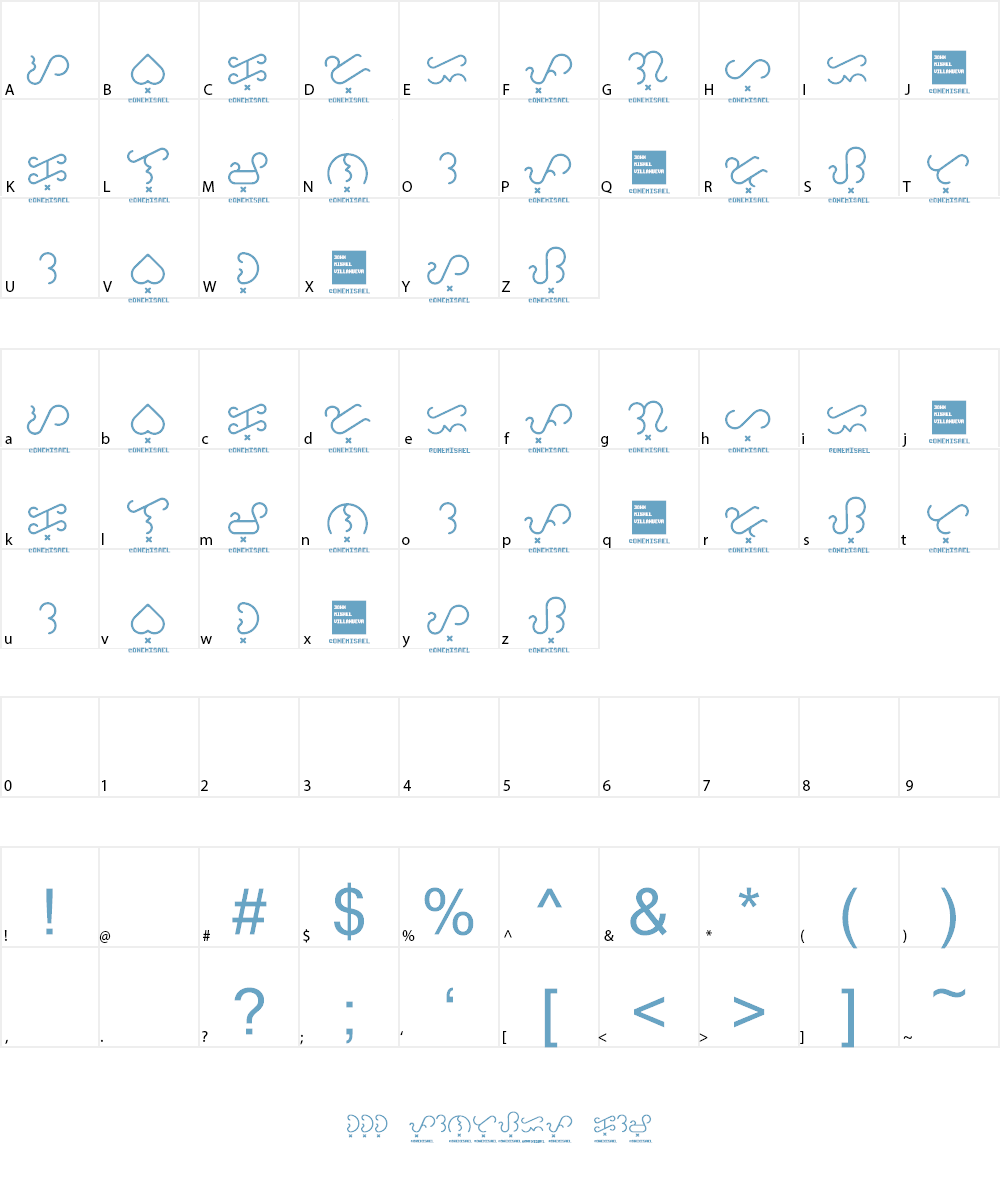 Baybayin Trial Round Font Character