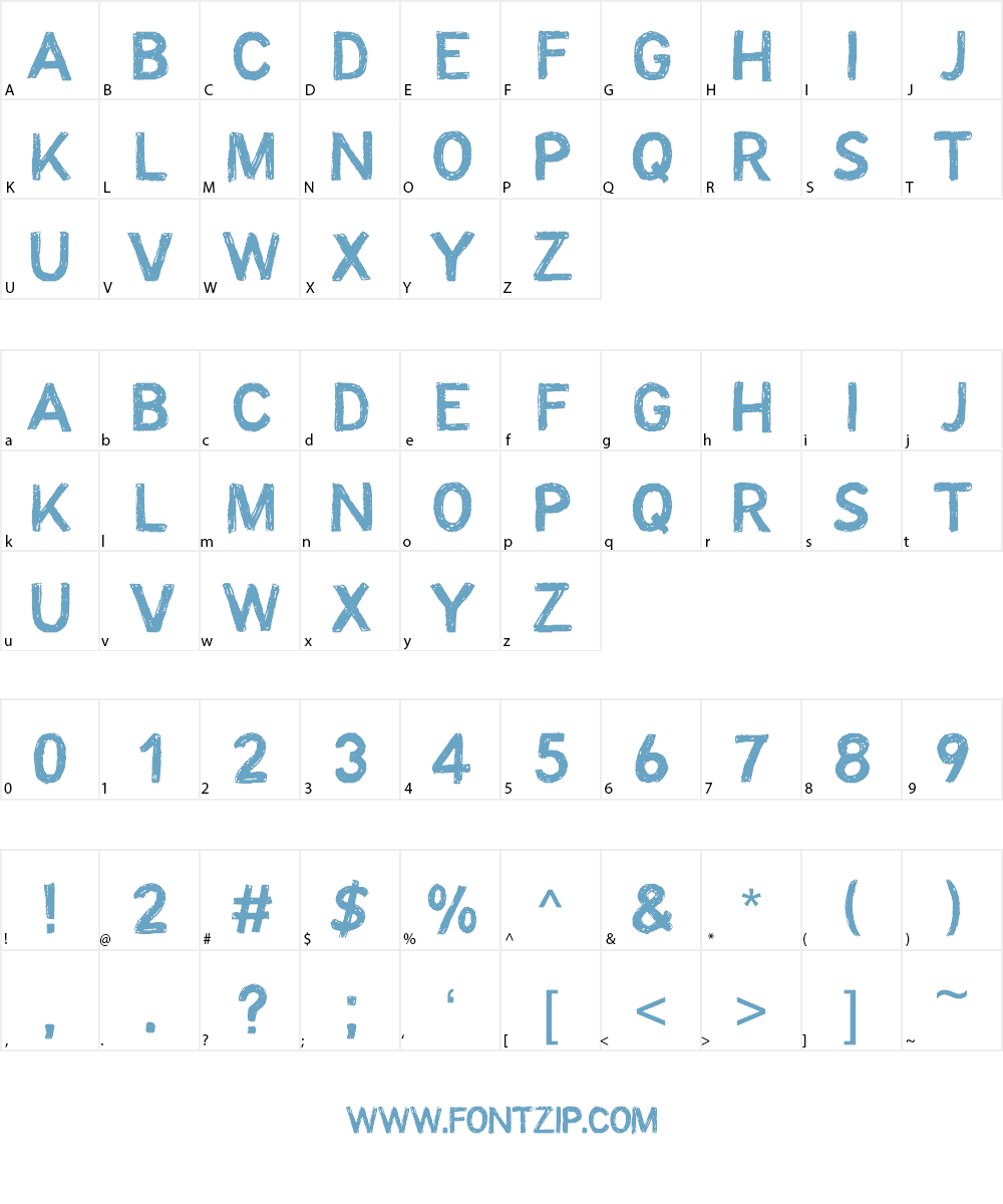 CF Octobre Font Character