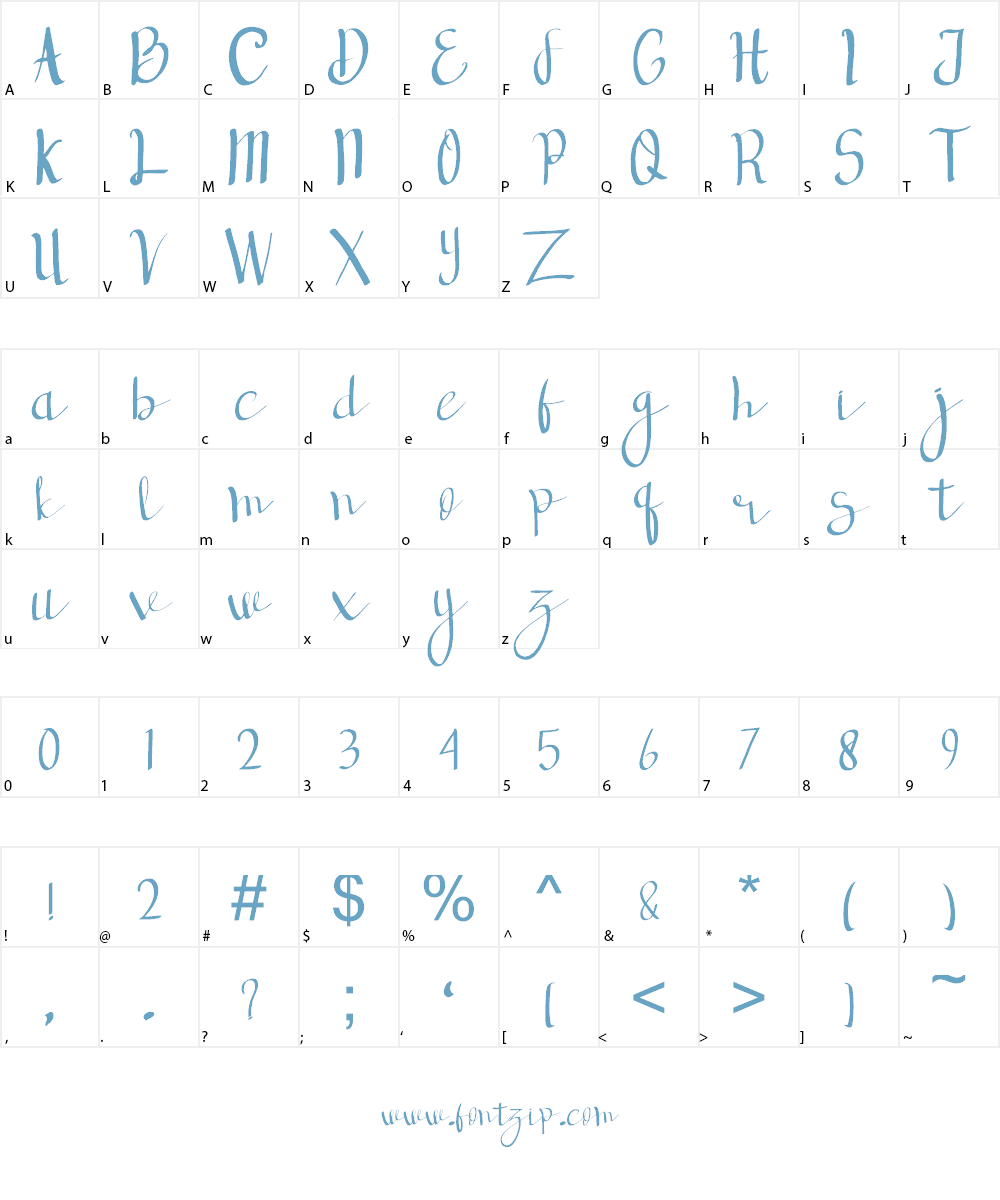 deep forest Font Character