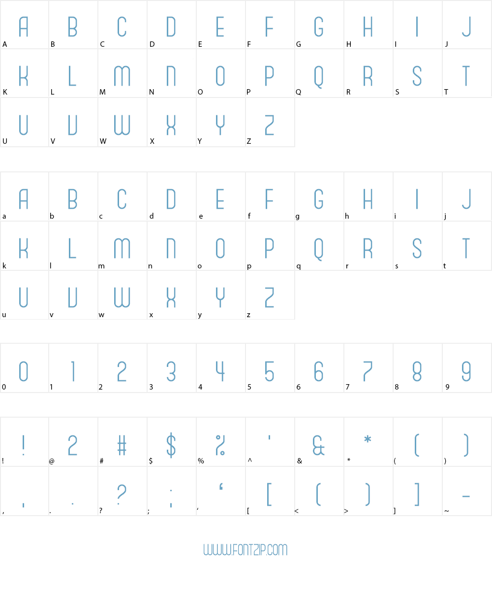 Juxtaposer Font Character